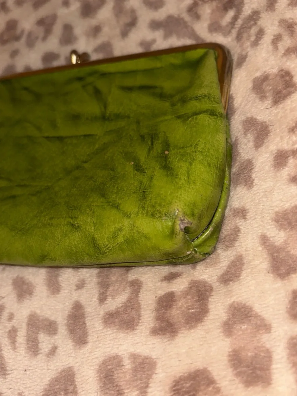 Vintage 60s Genuine Pigskin coin purse
